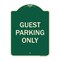 Signmission Designer Series Guest Parking Only, Green & Tan Heavy-Gauge Aluminum Sign, 24" x 18", G-1824-23929 A-DES-G-1824-23929 - alternate 1
